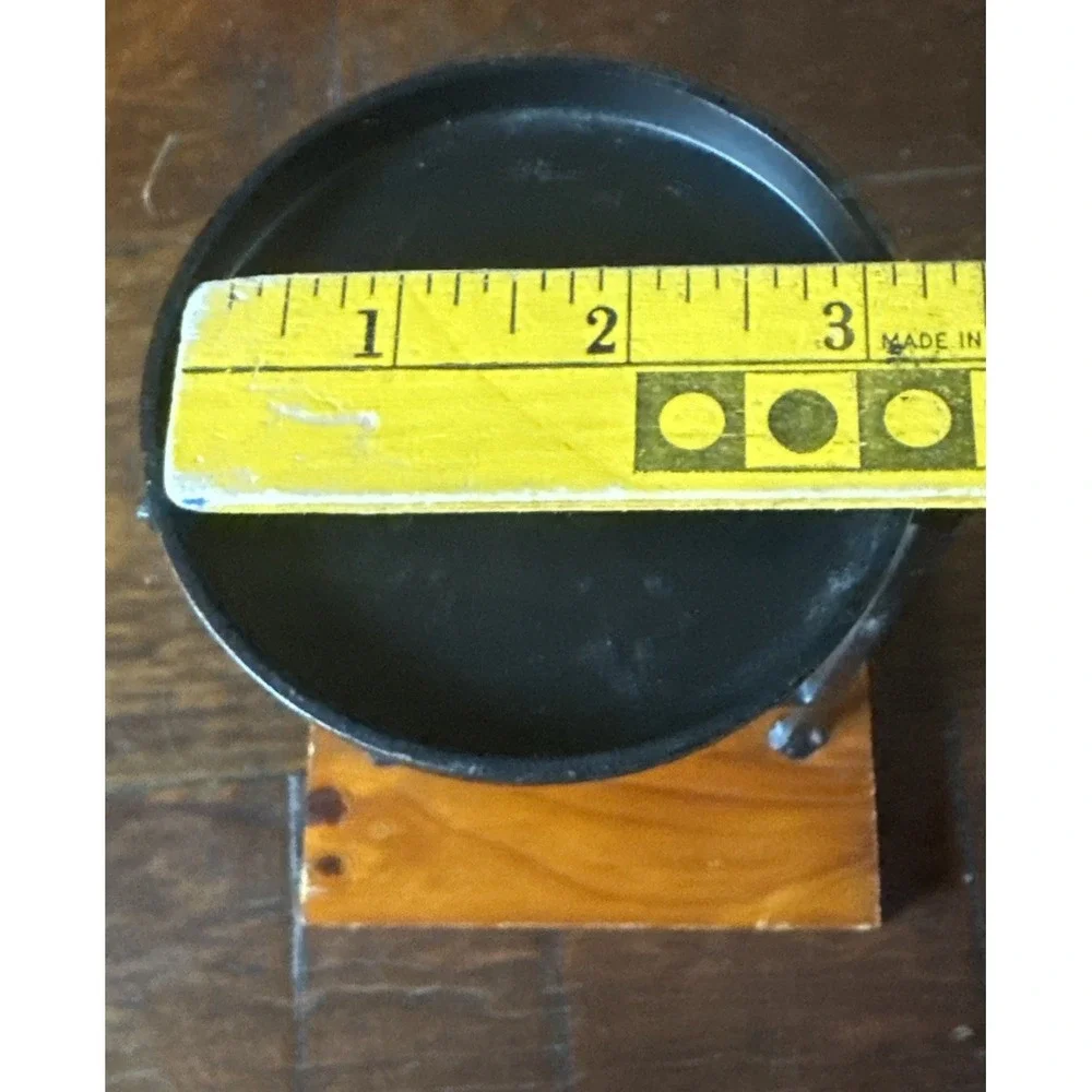 Pier 1 Pillar Candle Holder Stand Iron‎ & Wood Arts & Crafts Style 9